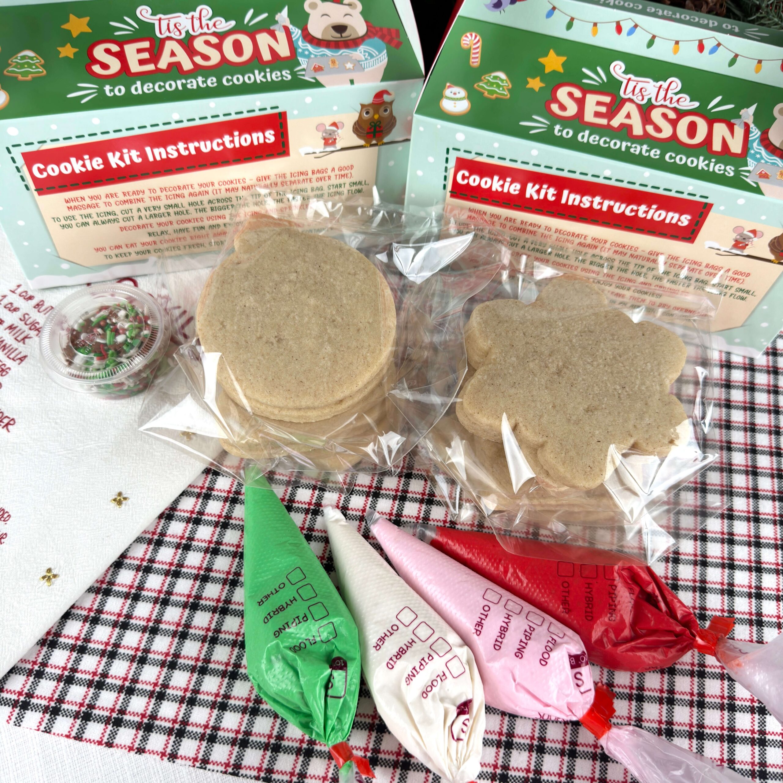 DIY Christmas Cookie Gable Box