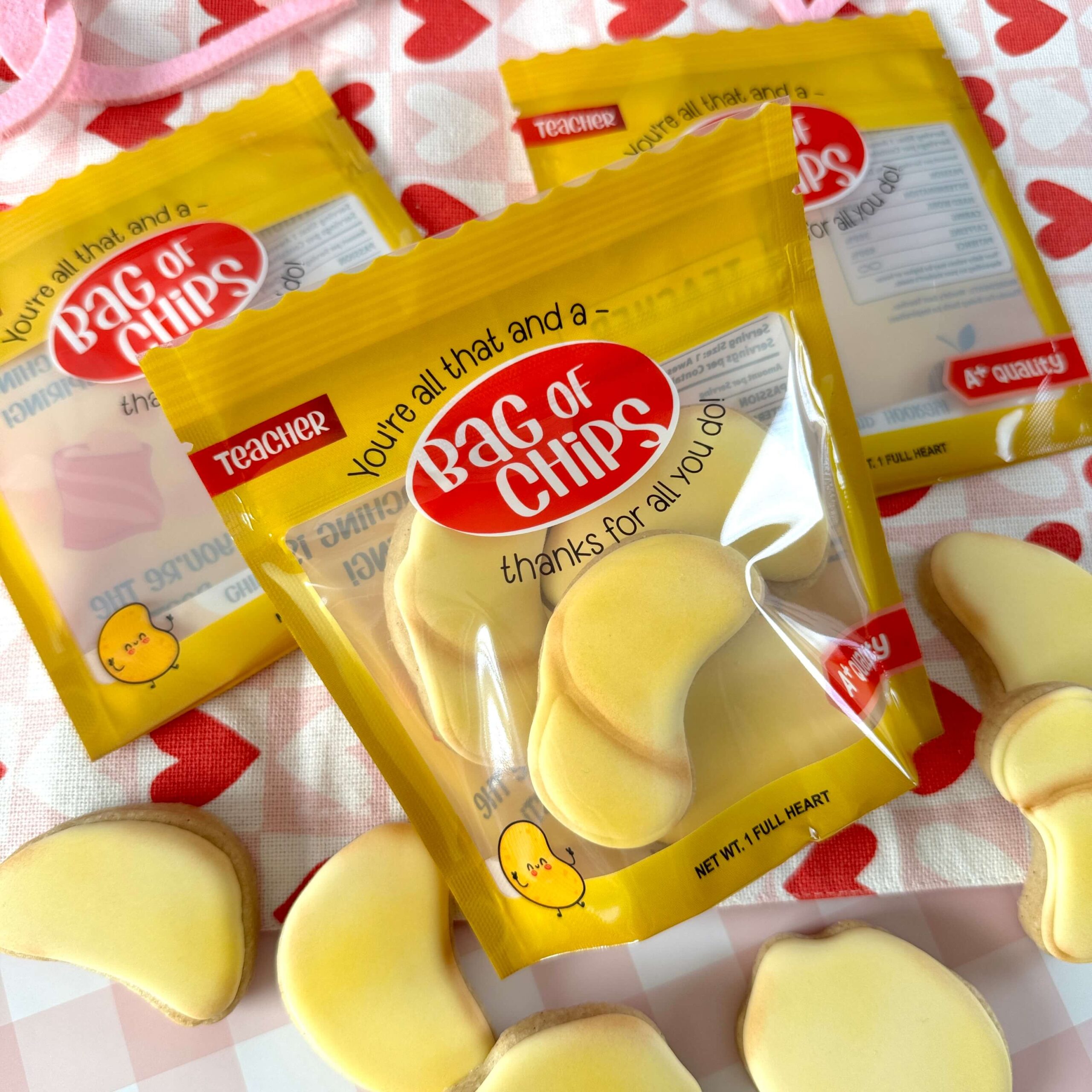 Bag of Chips Stand Up Cookie Pouch