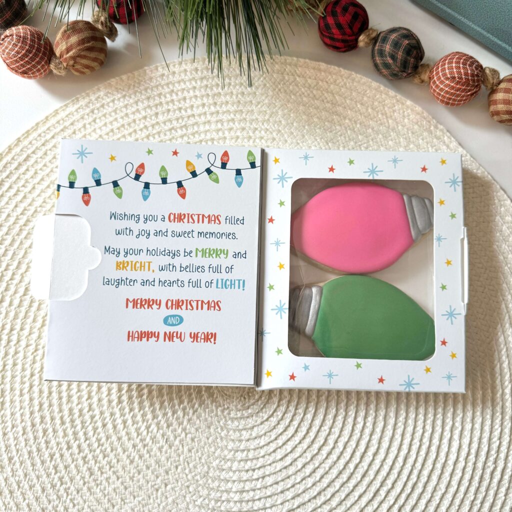 Merry Bright Cookie Greeting Card