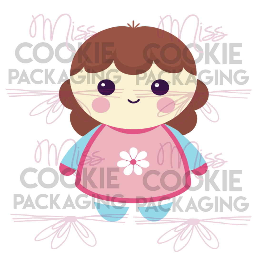 Mini Baby Doll Eddie EDIBLE PRINTER IMAGE - DIGITAL FILE ONLY - Mini Baby Doll - Image 1