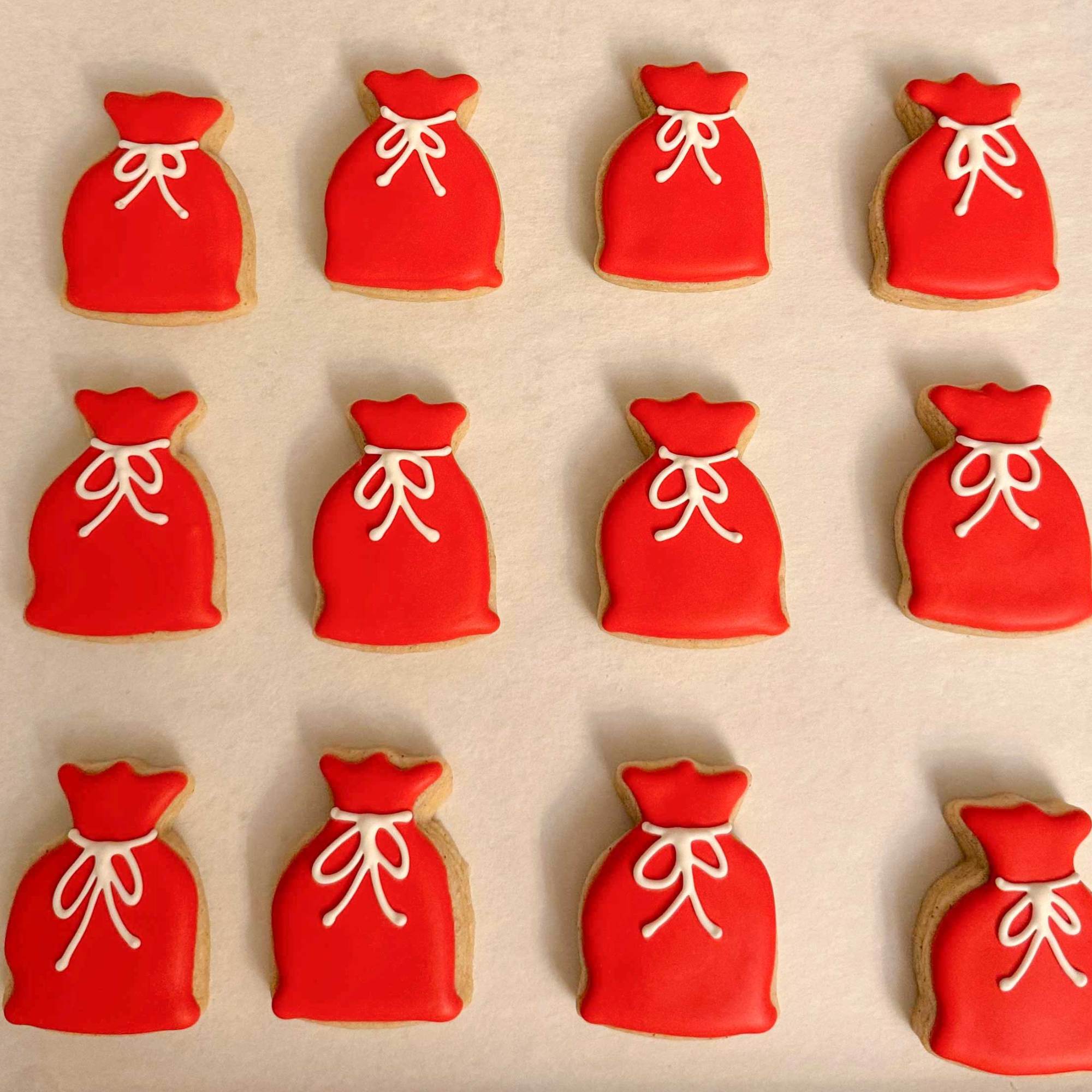 Decorated Christmas Mini Cookies