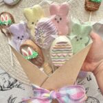 Easter Cake Pop Bouquet in Kraft Flower Bouquet Box