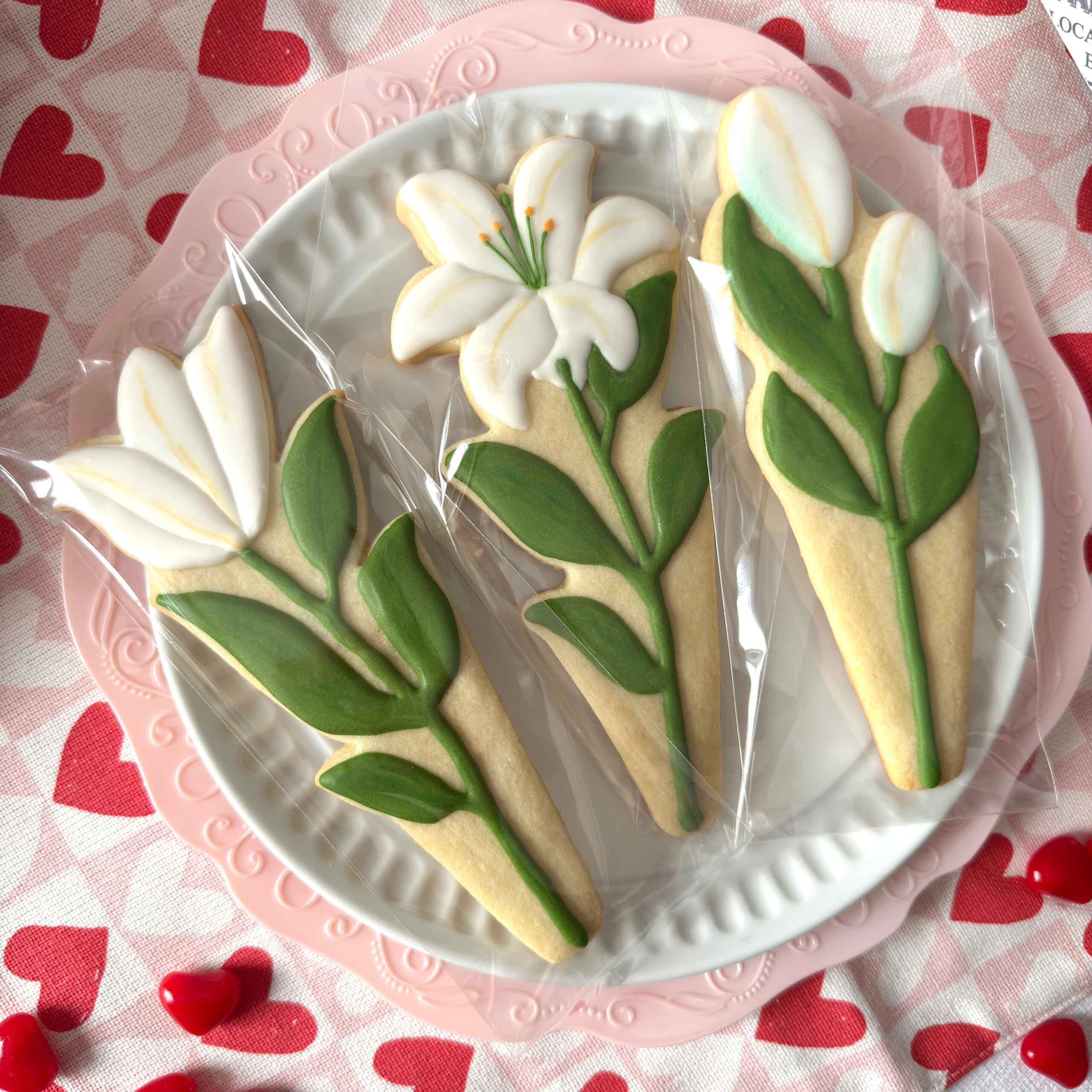 Decorated Lily Cookies