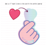 Finger Snap Die Cut Cookie Card – Set of 25 Printed 4.25" x 7" Cookie Cards - Image 2