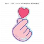 Finger Snap Die Cut Cookie Card – Set of 25 Printed 4.25" x 7" Cookie Cards - Image 3