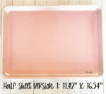 Pink Perforated Silicone Baking Mat - HALF SHEET - Image 2