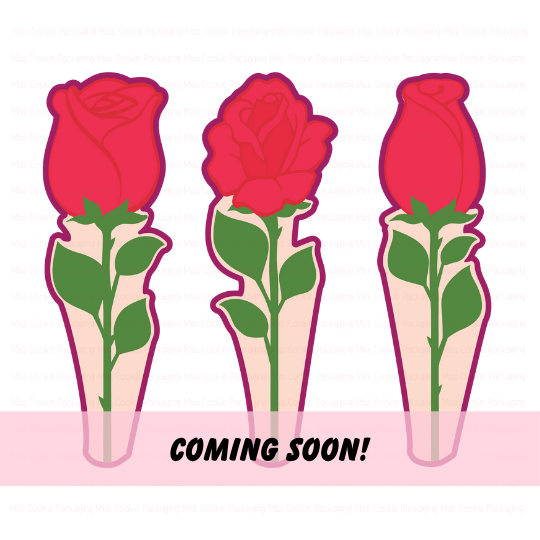 Roses Cutter Set Rose Cookie Cutter Set of 3 - 6.875" tall - Image 1