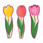 Tulip Cookie Cutter Set of 3 - 6.875" tall - Image 3