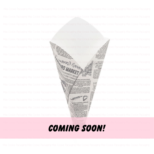 newspaper bouquet side Newsprint Flower Bouquet Box - Set of 10 Boxes - Image 1