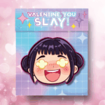 Fold-Over Topper/Backer - "Valentine, You Slay!" - Set of 25 - Image 2