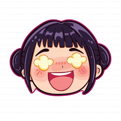 5 Black Haired Demon Killer - 4" wide x 3" tall cutter - Image 1