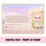 Springtime Cuties Character Card Pig