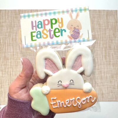 Happy Easter Cookie Topper