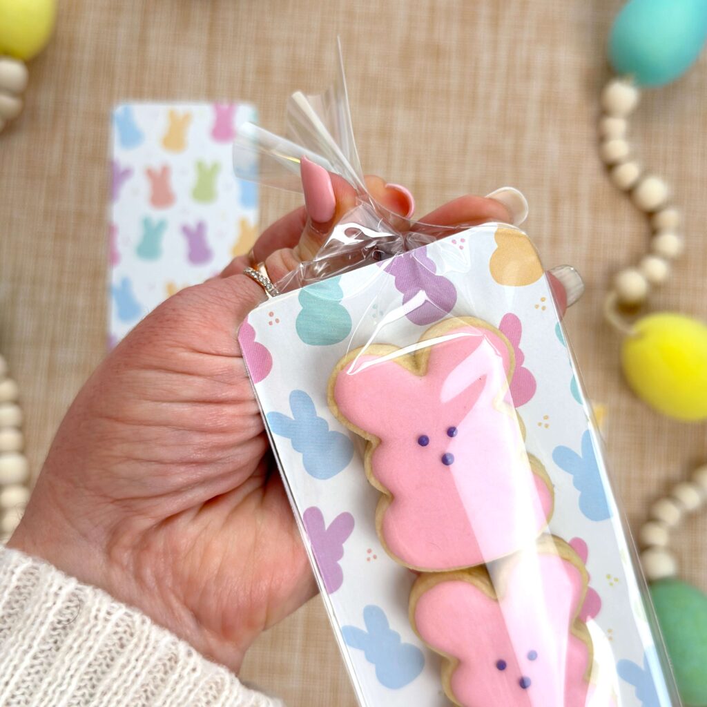 Clear Heat Seal Back for Easter cookies