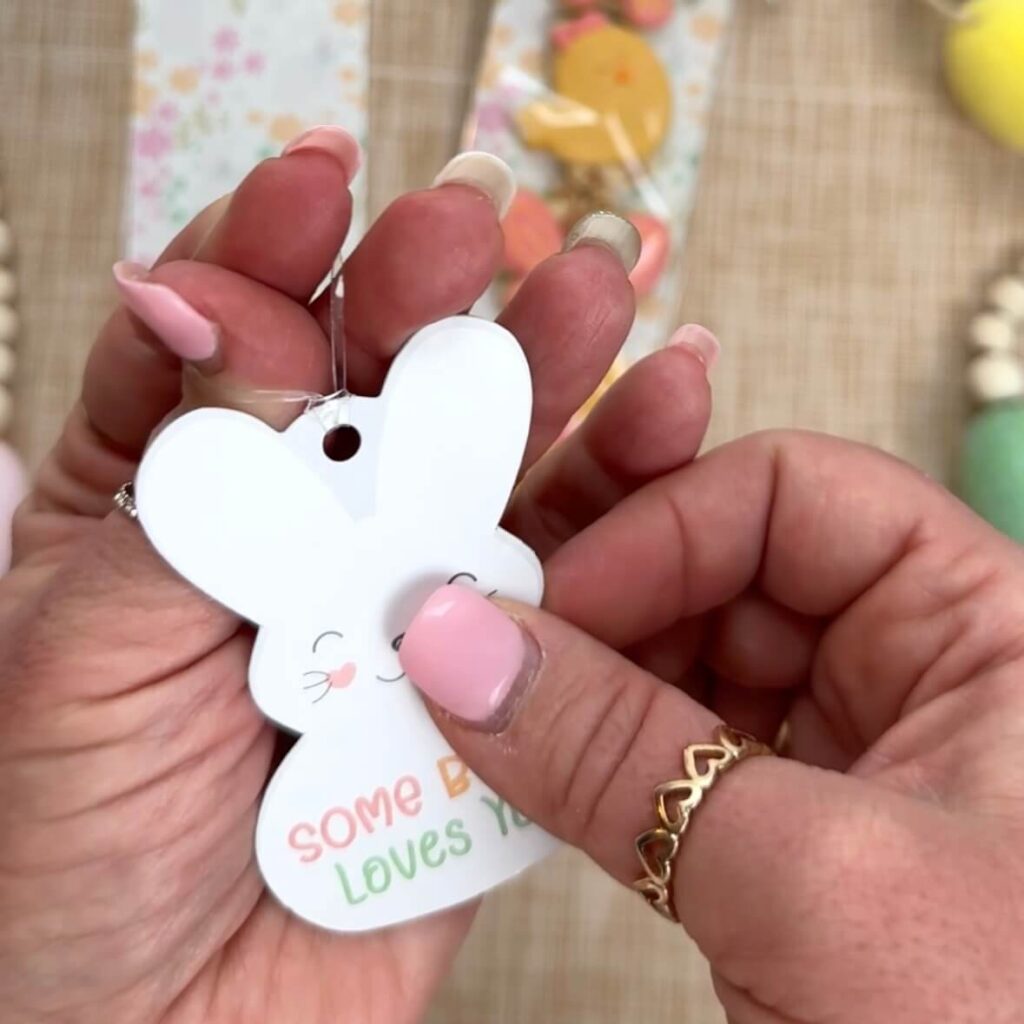 Clear Elastic & printed tag demo