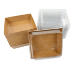 Kraft Bakery Treat Box with Clear Lid