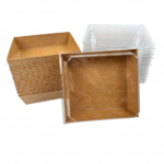 Kraft Bakery Treat Box with Clear Lid