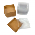 Kraft Bakery Treat Box with Clear Lid