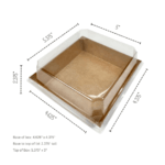 kraft treat box with dimensions