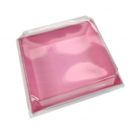 Pink Bakery Treat Box with Clear Lid