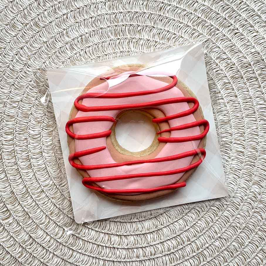 square every day backer with donut cookie