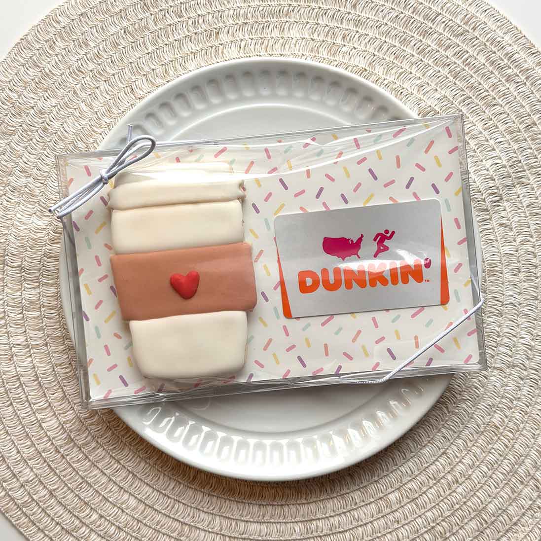 large everyday backer with coffe cup cookie and gift card