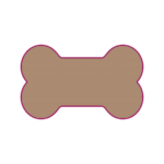 Large Dog Bone Cookie Cutter - 5" wide x 3" tall