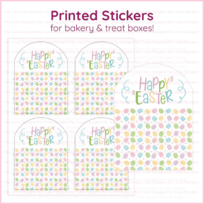 eggcited for easter printed sticker sheet