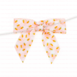 Orange Gingham Carrots Pre-Tied Bow