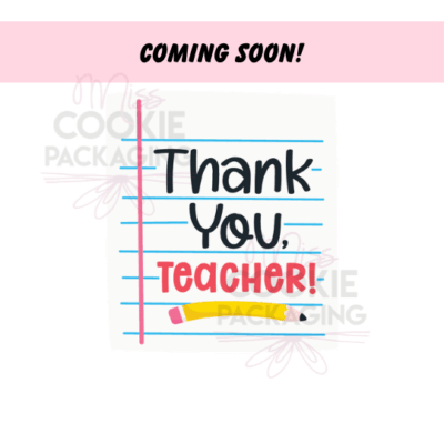 Thank you teacher notepad gift tag