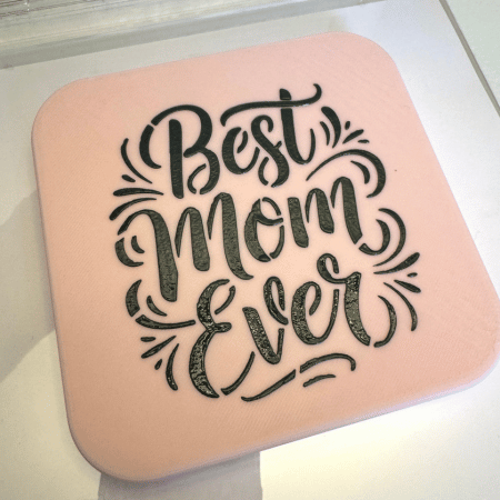 stenciled cookie best mom ever