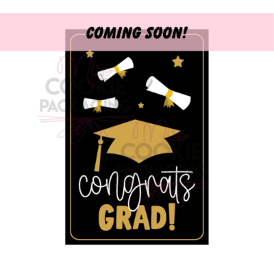 congrats grad black tag