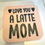 love you a latte stencil cookie