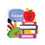 Best teacher cookie card mockup