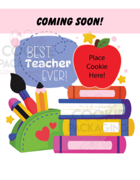 Best teacher cookie card mockup