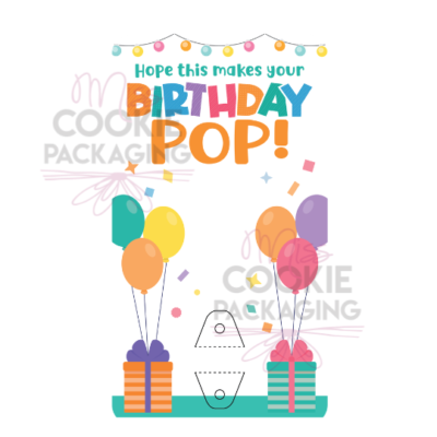 Birthday cake pop card