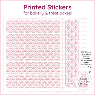 mom so sweet feminine floral wrap sticker