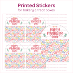 Spring Floral Mothers Day Arched sticker