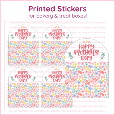 Spring Floral Mothers Day Arched sticker