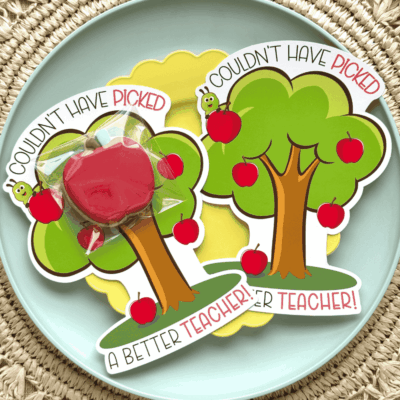 couldn't have picked a better teacher die cut cookie cards