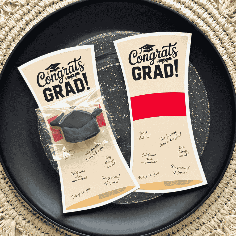 congrats grad die cut cookie cards