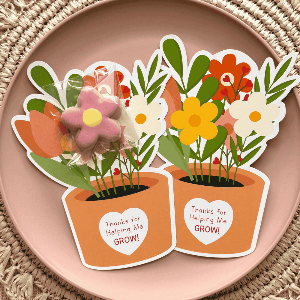 thank you for helping me grow die cut cookie cards