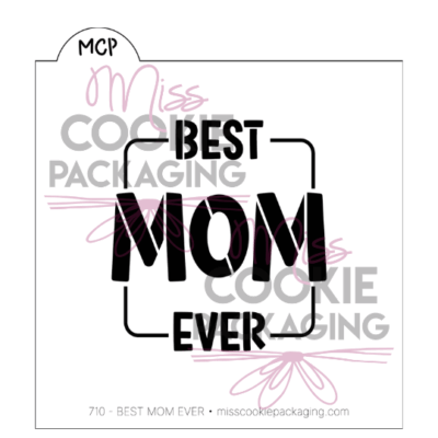 best mom ever stencil rectangle