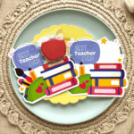 best teacher cookie card