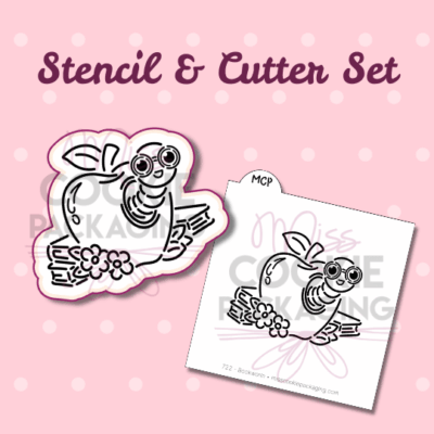 bookworm cutter & stencil