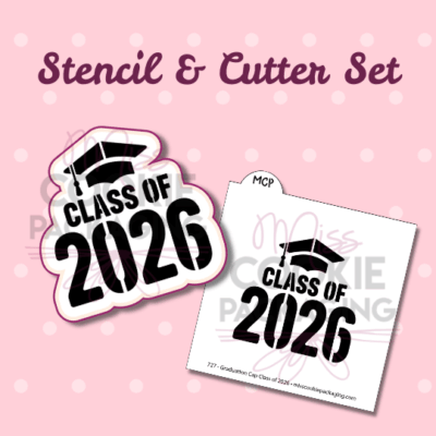 class of 2026 cap cutter & stencil