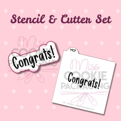 congrats cutter & stencil
