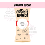 congrats grad cookie card circle