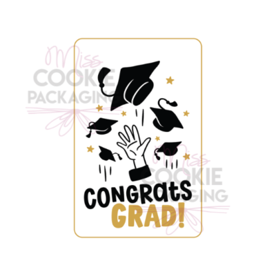 congrats grad hand hat throw