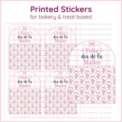 feliz dia de la madre arched sticker